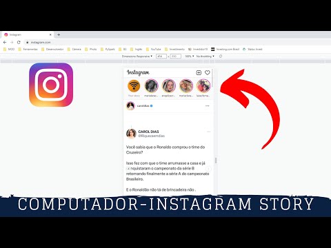 Como postar stories pelo PC?