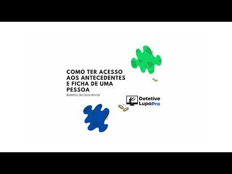 Como puxar a ficha criminal de uma pessoa apenas com o nome?