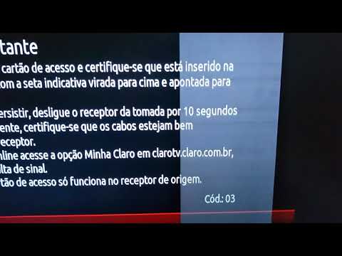 Como reabilitar o sinal da Claro TV?