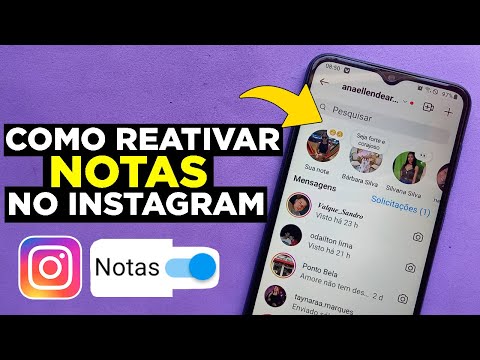 Como reativar as notas do Instagram?