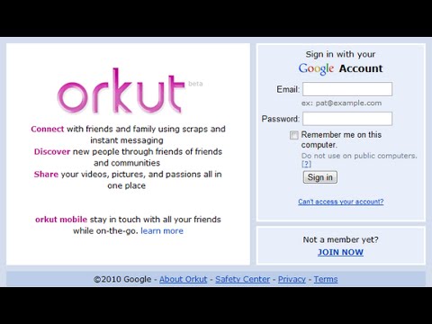 Como recuperar o Orkut?