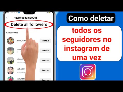 Como remover todos os seguidores do Instagram?