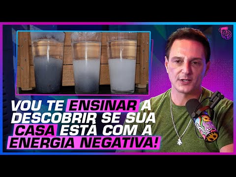 Como saber se há energia negativa no ambiente usando água e sal?