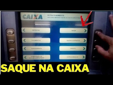 Como sacar dinheiro no caixa eletrônico?