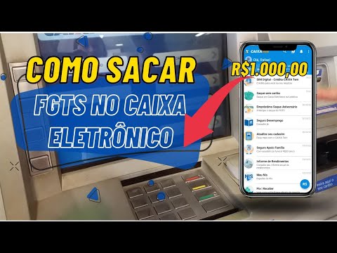 Como sacar FGTS no caixa eletrônico?