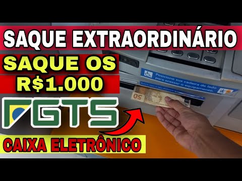 Como sacar FGTS no caixa eletrônico?