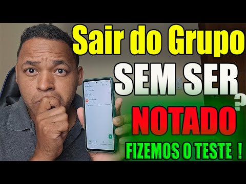 Como sair de um grupo de WhatsApp sem ser notado?