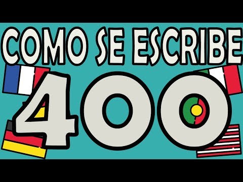 Como se escreve o número 400?