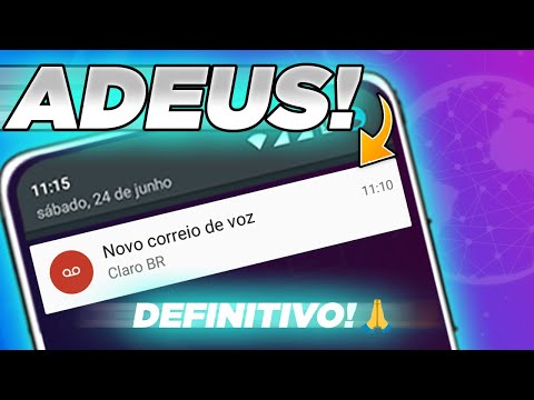 Como tirar a notificação de correio de voz?