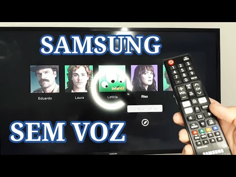 Como tirar a voz da TV Samsung?