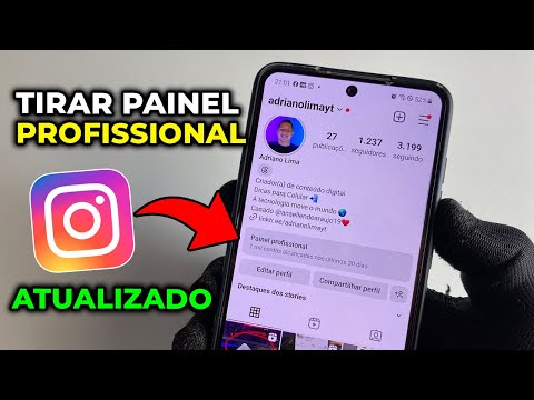 Como tirar o painel profissional do Instagram?