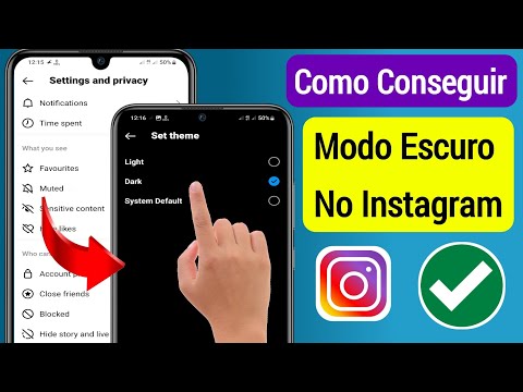 Como tirar o tema escuro do Instagram?