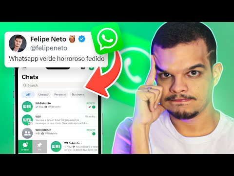 Como tirar o verde do WhatsApp no iPhone?