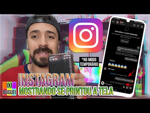 Como tirar print da conversa do Instagram e ele aparece?