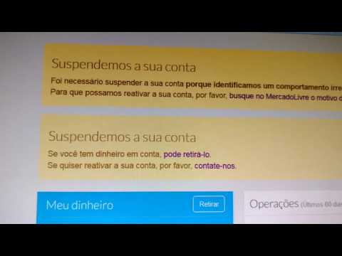 Como transferir dinheiro com conta suspensa no Mercado Pago?