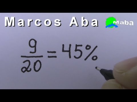 Como transformar fração em porcentagem?