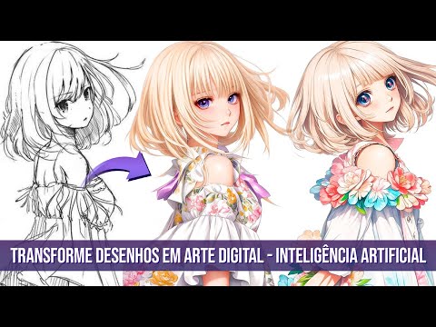 Como transformar um desenho em arte digital?