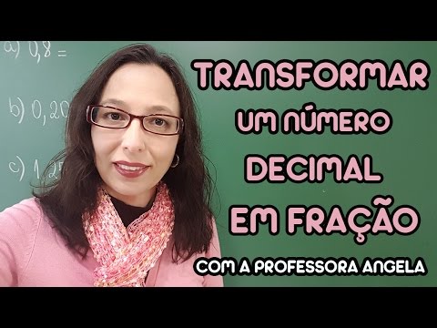 Como transformar um número decimal em fração?