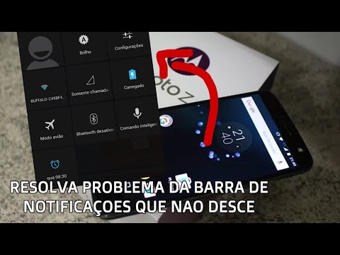 Como usar a barra de notificação no Motorola?