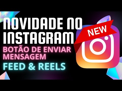 Como usar o botão de enviar mensagem no Instagram?