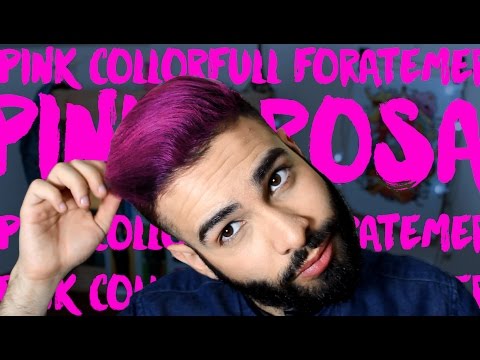 Como usar tinta rosa para cabelo?