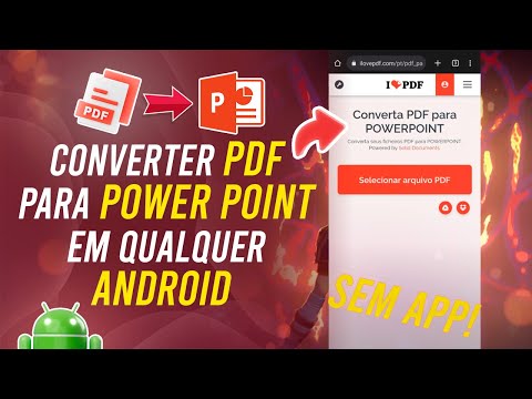 Como usar um conversor de PDF para PowerPoint?