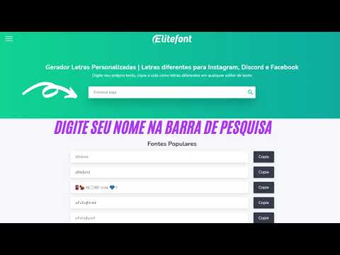 Como usar um gerador de letras diferentes?