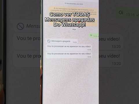 Como ver uma mensagem apagada no WhatsApp?