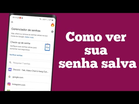 Como visualizar as senhas salvas no dispositivo?