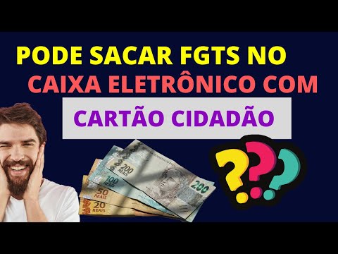 Consigo sacar FGTS no caixa eletrônico?