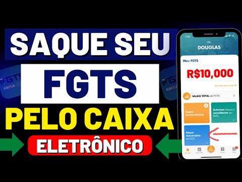 Consigo sacar o FGTS no caixa eletrônico?