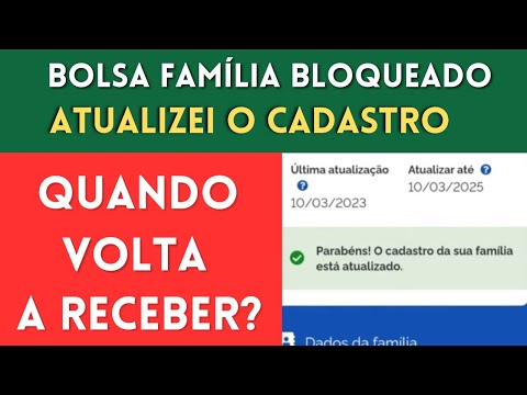 Depois de atualizar o Bolsa Família, quanto tempo eu recebo?