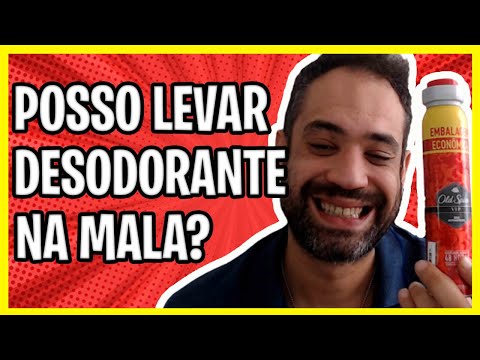 Desodorante pode ir na mala de mão?