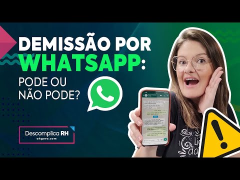 É certo pedir demissão por WhatsApp?