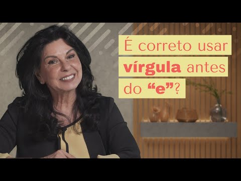 É correto usar vírgula antes do e?