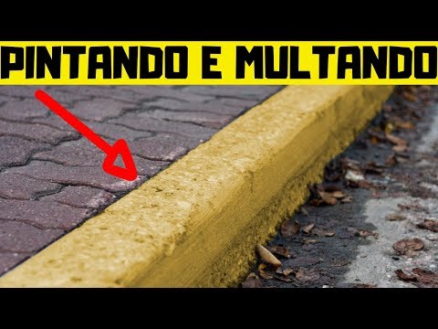 É permitido estacionar em faixa amarela?