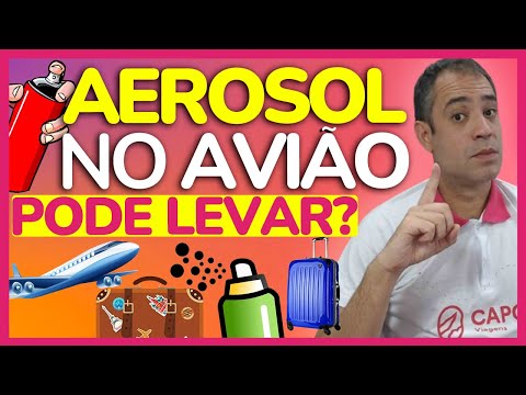 É permitido levar aerosol na mala de mão?