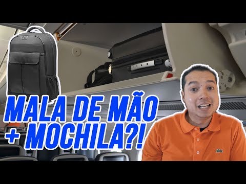 É permitido levar mochila no avião?