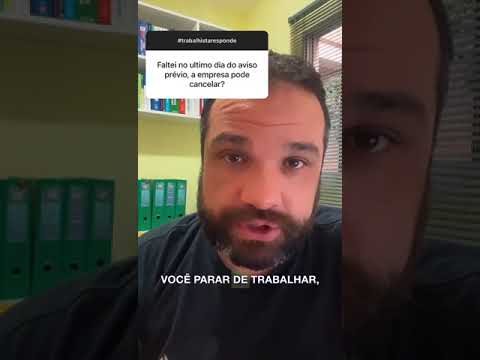 É possível faltar ao aviso prévio?