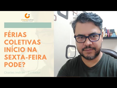 É possível iniciar as férias na sexta-feira?