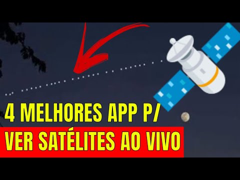 É possível ver satélites à noite?