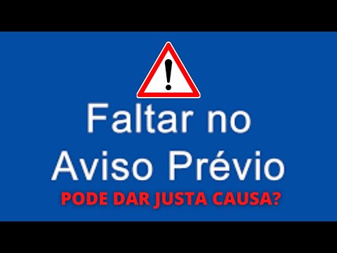 O que acontece se faltar no aviso prévio?