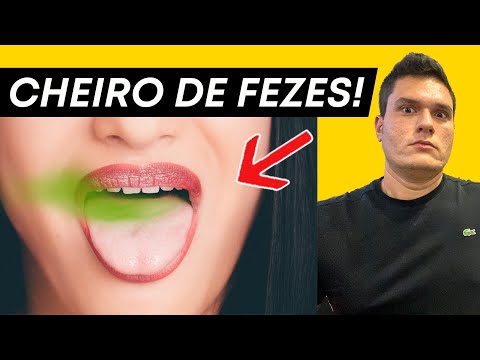 O que causa mau hálito com cheiro de fezes?