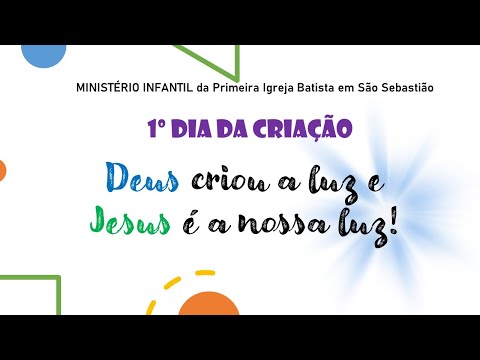 O que Deus criou no primeiro dia?