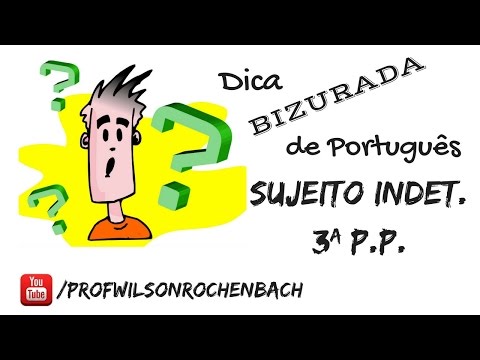 O que é a 3ª pessoa do plural?