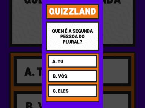 O que é a segunda pessoa do plural?