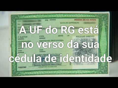 O que é a UF do RG?