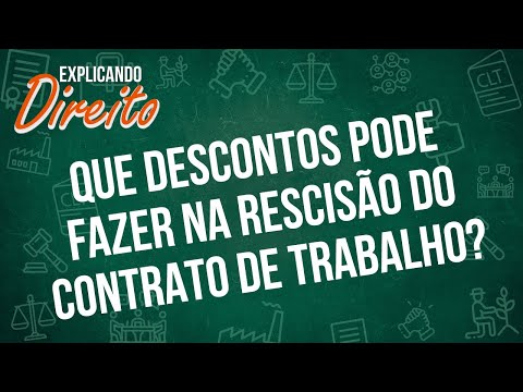 O que é descontado na rescisão?