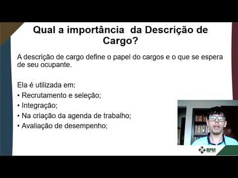 O que é descrição e qual a sua importância?