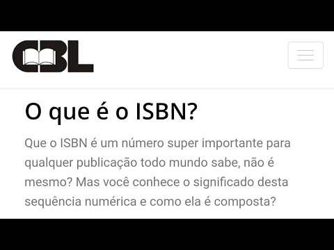 O que é ISBN e qual a sua importância?